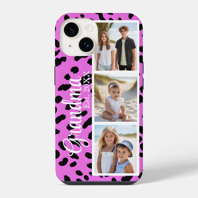 Grandma Personalised Photo iPhone Case (Back)