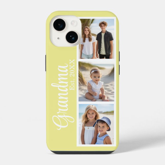 Grandma Personalised Photo iPhone Case (Back)