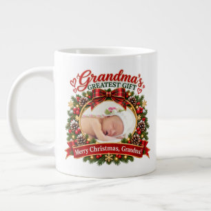 Grandma Photo Christmas Mug