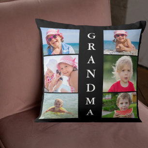 Grandma Photo Collage Cushion