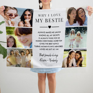 Grandma Photo Collage Fleece Blanket