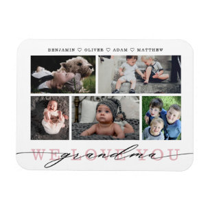 Grandma Photo Collage Keepsake Magnet