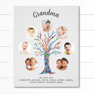 Grandma Photo Collage Poster