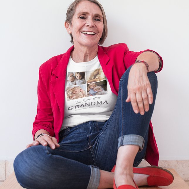 Grandma Photo Collage T-Shirt (Creator Uploaded)