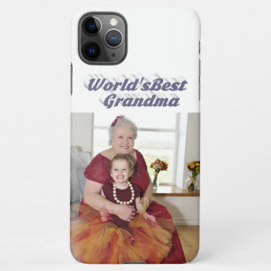 Grandma Photo grey typography Mothers Day iPhone 11Pro Max Case