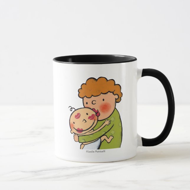 Grandma Pink Lipstick Kisses for Baby Mug (Right)
