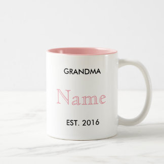 Grandma Pregnancy Announcement Mug! Two-Tone Coffee Mug