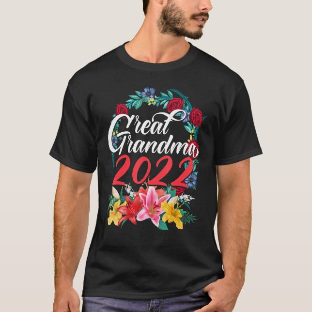 Grandma Pregnancy Baby Announcement First Time Gra T-Shirt (Front)