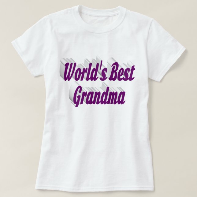 Grandma purple text T-Shirt (Design Front)