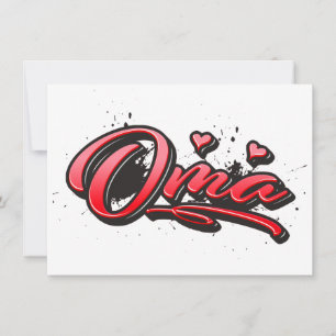 Grandma red Heart Graffiti Map