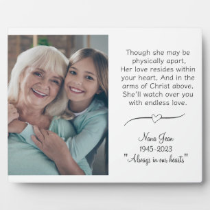 Grandma Remembrance Custom Plaque with Easel