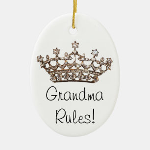 "Grandma Rules!" Ornament