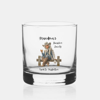 Grandma’s Bourbon Society Whiskey Glass