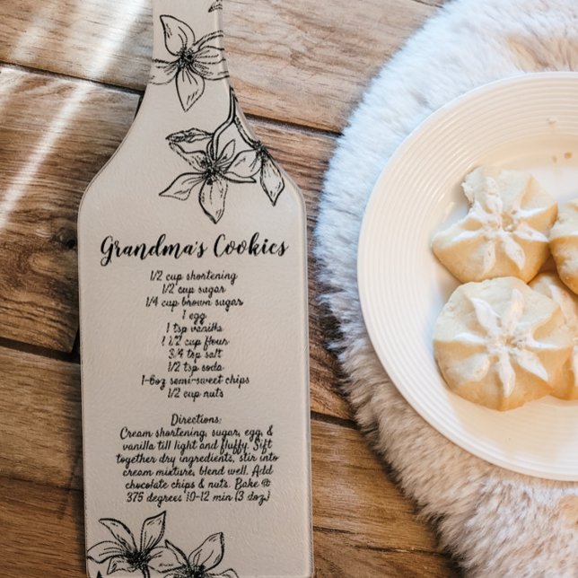 Grandma’s Christmas Recipe Farmhouse Cutting Board (Creator Uploaded)
