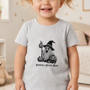 Grandma’s Favourite Ghost Playful Toddler Hallowee T-Shirt