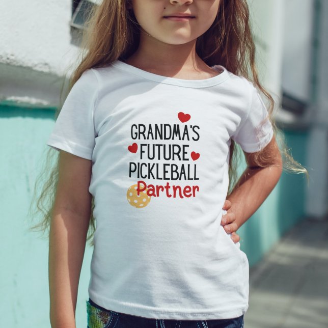 Grandma’s Future Pickleball Partner Grandchild Toddler T-Shirt (Creator Uploaded)