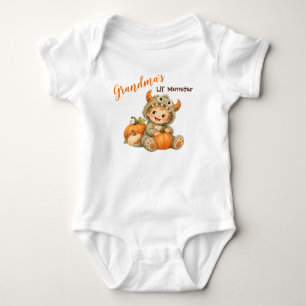 Grandma’s Lil’ Monster Cute Halloween Baby Bodysuit