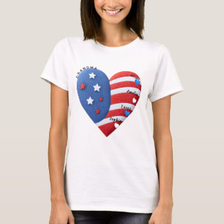 ​"Grandma’s Pride" Flag-Heart Tee