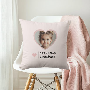 "Grandma’s Sunshine Personalized Photo  Cushion