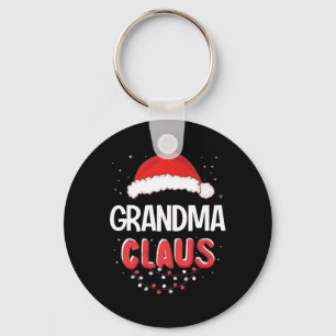 Grandma Santa Claus Christmas Matching Costume Key Ring