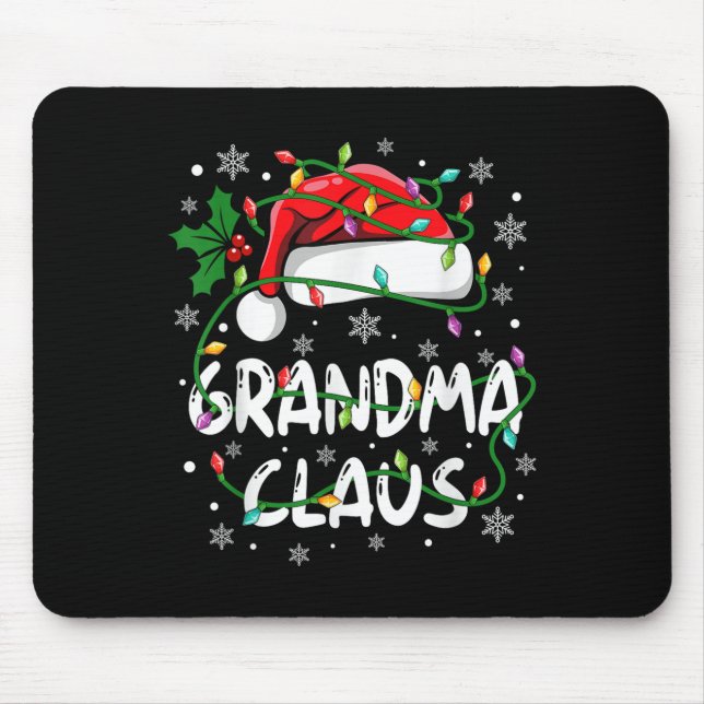 Grandma Santa Claus Family Christmas Squad Crew Ma Mouse Pad (Front)