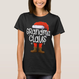 Grandma Santa Claus Matching Christmas Family Grou T-Shirt