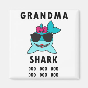 Grandma Shark Doo Doo Doo Magnet