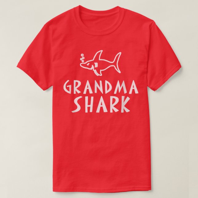 Grandma Shark  T-Shirt (Design Front)