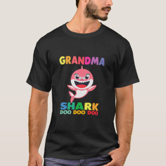 Grandma Shark T-Shirt Doo Doo Grandpa Mommy Daddy