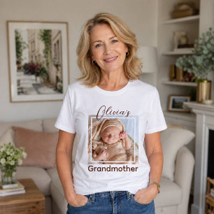 Grandma Shirt Personalised Child Photo and Name