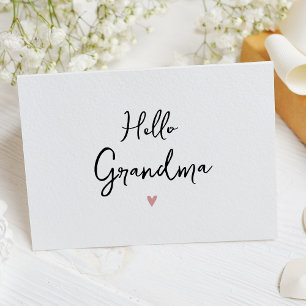 Grandma Simple Pregnancy Announcement Card
