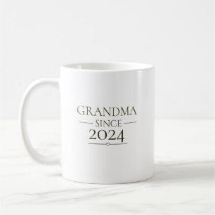 Grandma Since Personalised Year Minimal Family  Coffee Mug