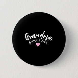 Grandma Since Year New Grandmother Gift _1 6 Cm Round Badge