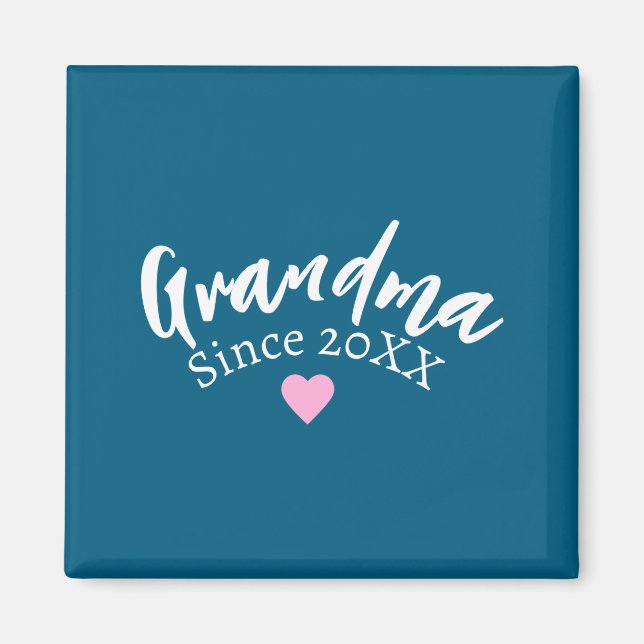 Grandma Since Year New Grandmother Gift _1  Magnet (Front)