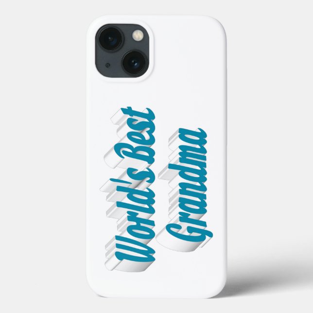 Grandma sky blue typography  Case-Mate iPhone case (Back)
