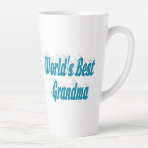 Grandma sky blue typography  latte mug