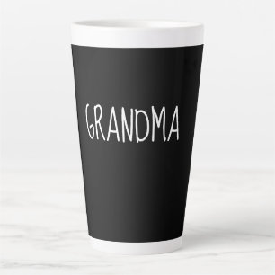 Grandma – Sweet Minimal Family Design Latte Mug