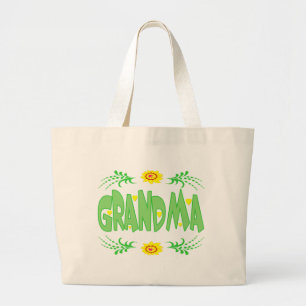 Grandma T-shirts and Gifts For Her Large Tote Bag