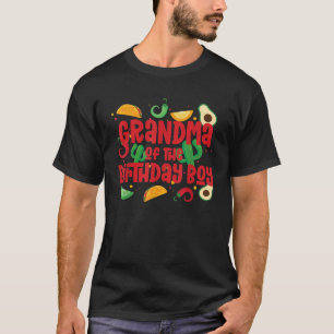 Grandma Taco Twosday Fiesta Taco Birthday Theme Bo T-Shirt
