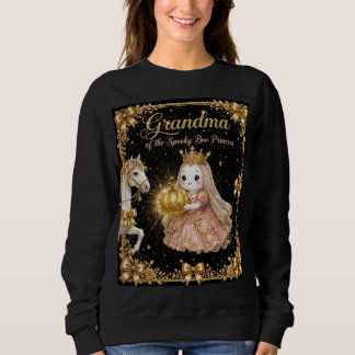 Grandma the Spooky Boo Princess Shirt Black Gold