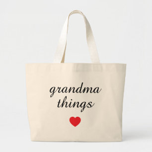 grandma things personalised grandma gift large tote bag
