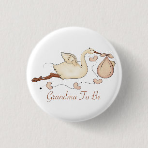 Grandma To Be 3 Cm Round Badge
