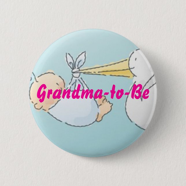 Grandma-to-Be 6 Cm Round Badge (Front)