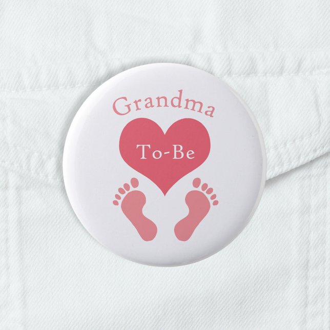 Grandma To-Be 6 Cm Round Badge (Creator Uploaded)