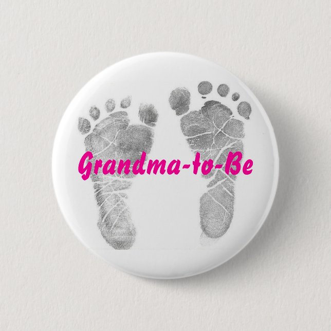 Grandma-to-Be 6 Cm Round Badge (Front)