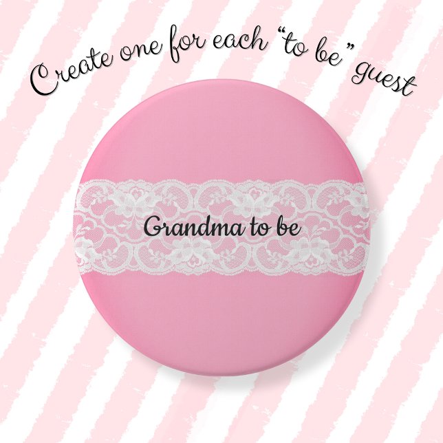 Grandma to be 7.5 cm round badge (Creator Uploaded)