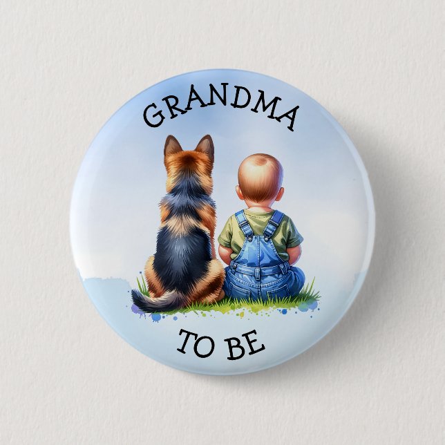 Grandma to be | Baby Shower 6 Cm Round Badge (Front)