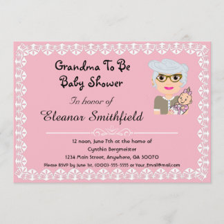 GrandMa To Be Baby Shower Invitation