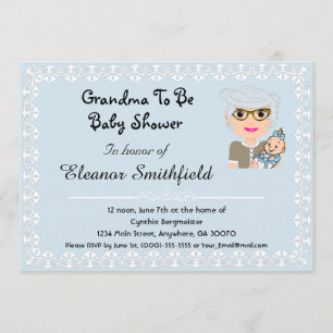 GrandMa To Be Baby Shower Invitation