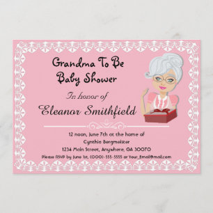 GrandMa To Be Baby Shower Invitation